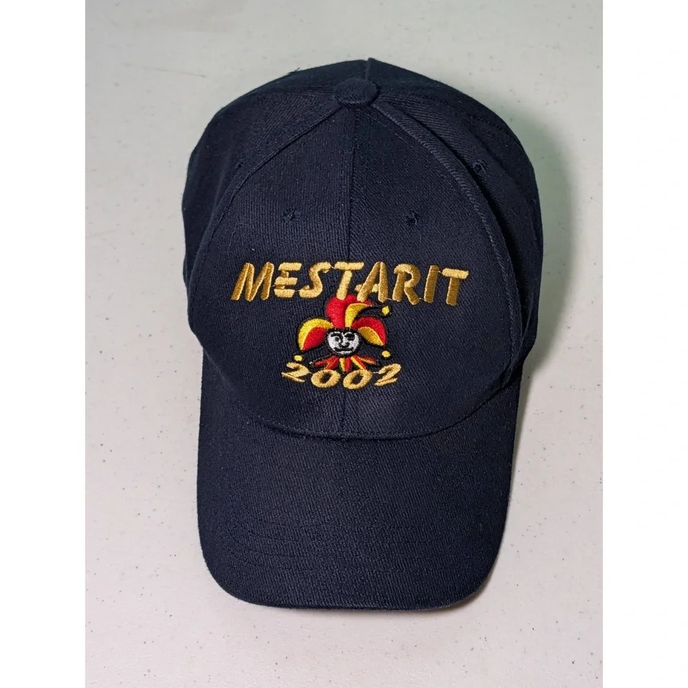 Mestarit 2002 Strap Back Adjustable Hat Embroidered Blue Vintage